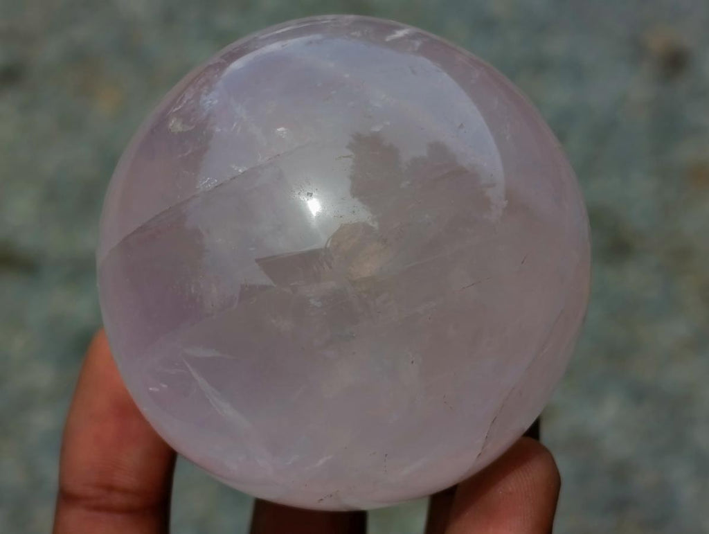 Polished Gemmy Star Rose Girasol Quartz Spheres x 4 From Madagascar - Toprock Gemstones and Minerals 