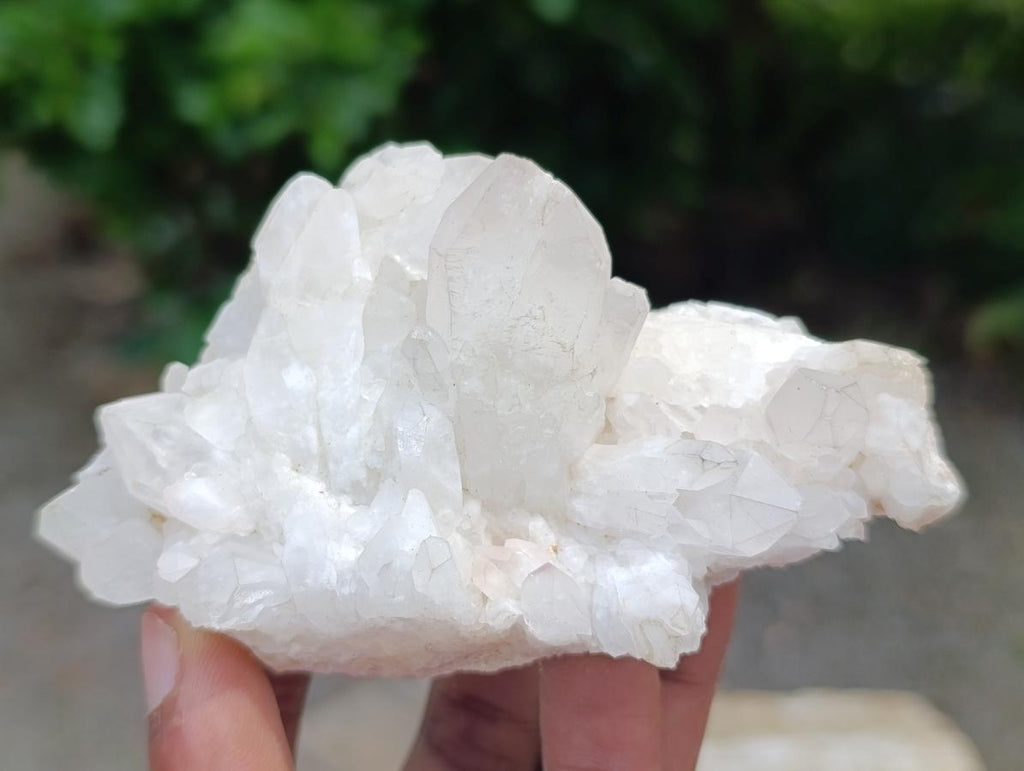 Natural Clear Quartz Clusters x 12 From Madagascar
