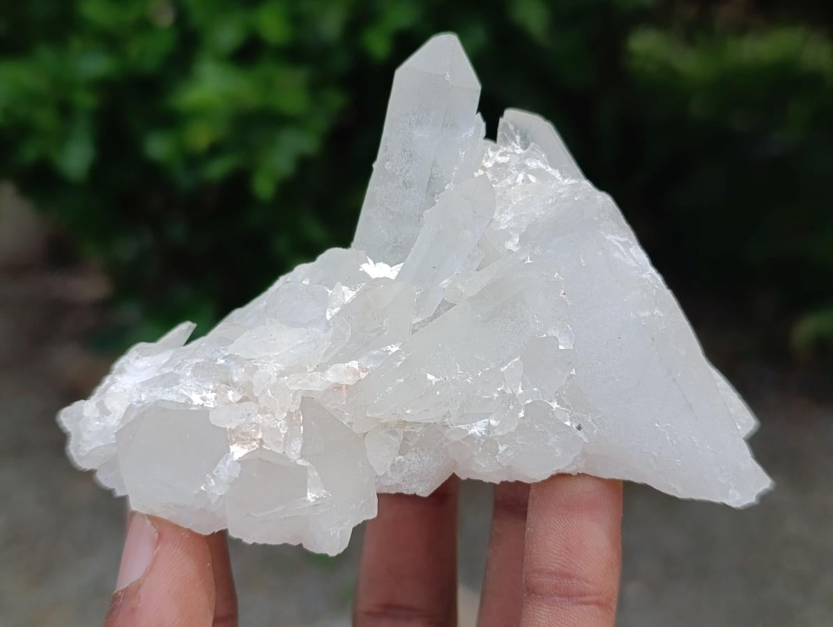 Natural Clear Quartz Clusters x 12 From Madagascar