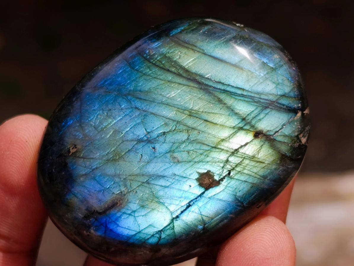 Polished Labradorite Palm Stones x 20 From Madagascar