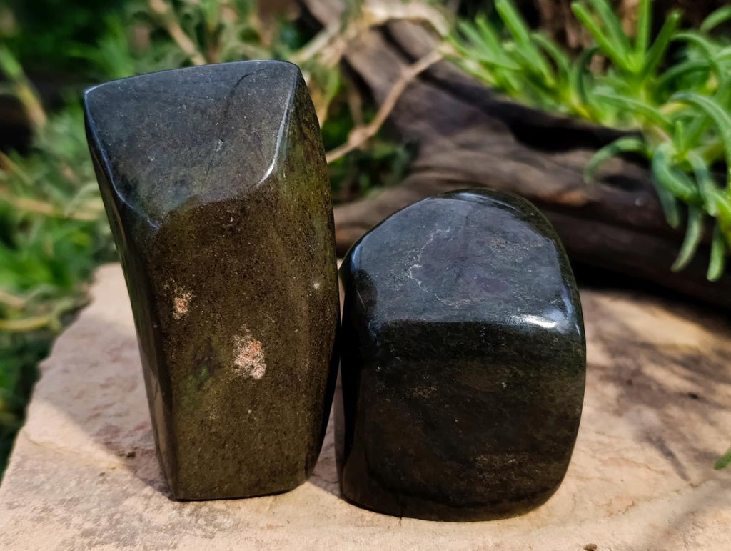 Polished Ruby Corundum In Chrome Verdite Standing Free Forms x 5 From Mutoko, Zimbabwe - Toprock Gemstones and Minerals 