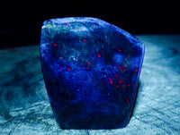 Polished Ruby Corundum In Chrome Verdite Standing Free Forms x 5 From Mutoko, Zimbabwe