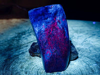 Polished Ruby Corundum In Chrome Verdite Standing Free Forms x 5 From Mutoko, Zimbabwe