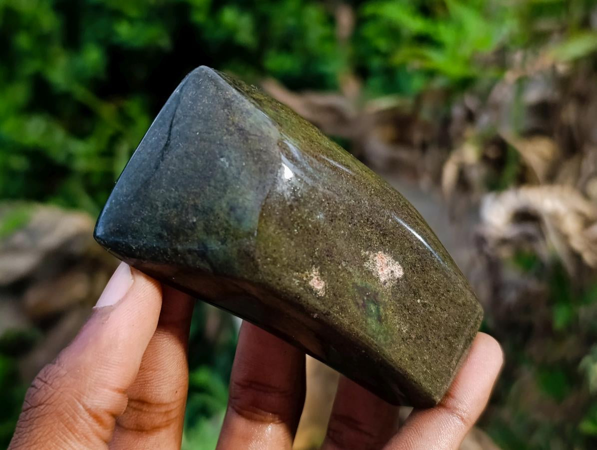 Polished Ruby Corundum In Chrome Verdite Standing Free Forms x 5 From Mutoko, Zimbabwe - Toprock Gemstones and Minerals 