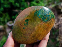 Polished Ruby Corundum In Chrome Verdite Standing Free Forms x 5 From Mutoko, Zimbabwe