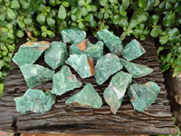 Natural Swazi Jade Cobbed Specimens x 24 From Swaziland