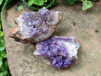Natural Agate with Amethyst Geodes and Crystal Plates x 12 From Zululand, South Africa