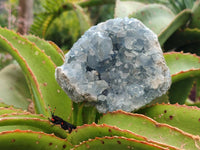 Natural Blue Celestite Geode Specimens x 2 From Sakoany, Madagascar