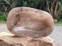 Polished Smokey Quartz Bowls x 2 From Madagascar