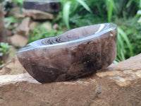 Polished Smokey Quartz Bowls x 2 From Madagascar