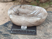 Polished Smokey Quartz Bowls x 2 From Madagascar