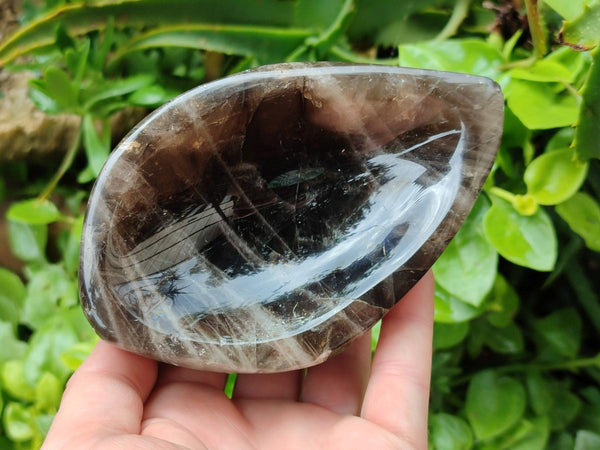 Polished Smokey Quartz Bowls x 2 From Madagascar