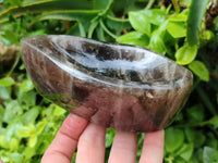 Polished Smokey Quartz Bowls x 2 From Madagascar