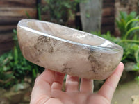 Polished Smokey Quartz Bowls x 2 From Madagascar