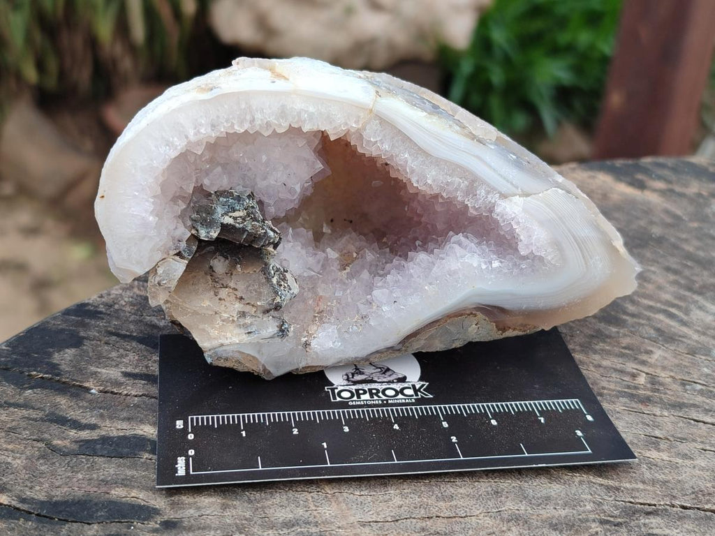 Polished Agate Amethyst Geodes x 6 From Maintirano, Madagascar