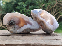 Polished Agate Amethyst Geodes x 6 From Maintirano, Madagascar