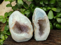 Polished Agate Amethyst Geodes x 6 From Maintirano, Madagascar