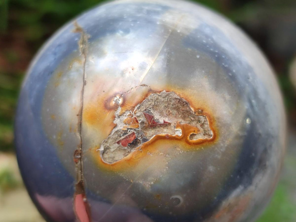 Polished Polychrome Jasper Spheres x 3 From NW Coast, Madagascar