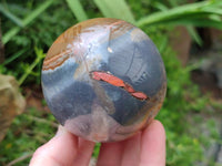Polished Polychrome Jasper Spheres x 3 From NW Coast, Madagascar