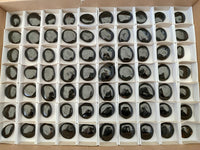 Polished Black Tourmaline Mini Galets x 70 From Madagascar