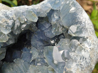 Natural Blue Celestite Geode Specimen x 1 From Sakoany, Madagascar