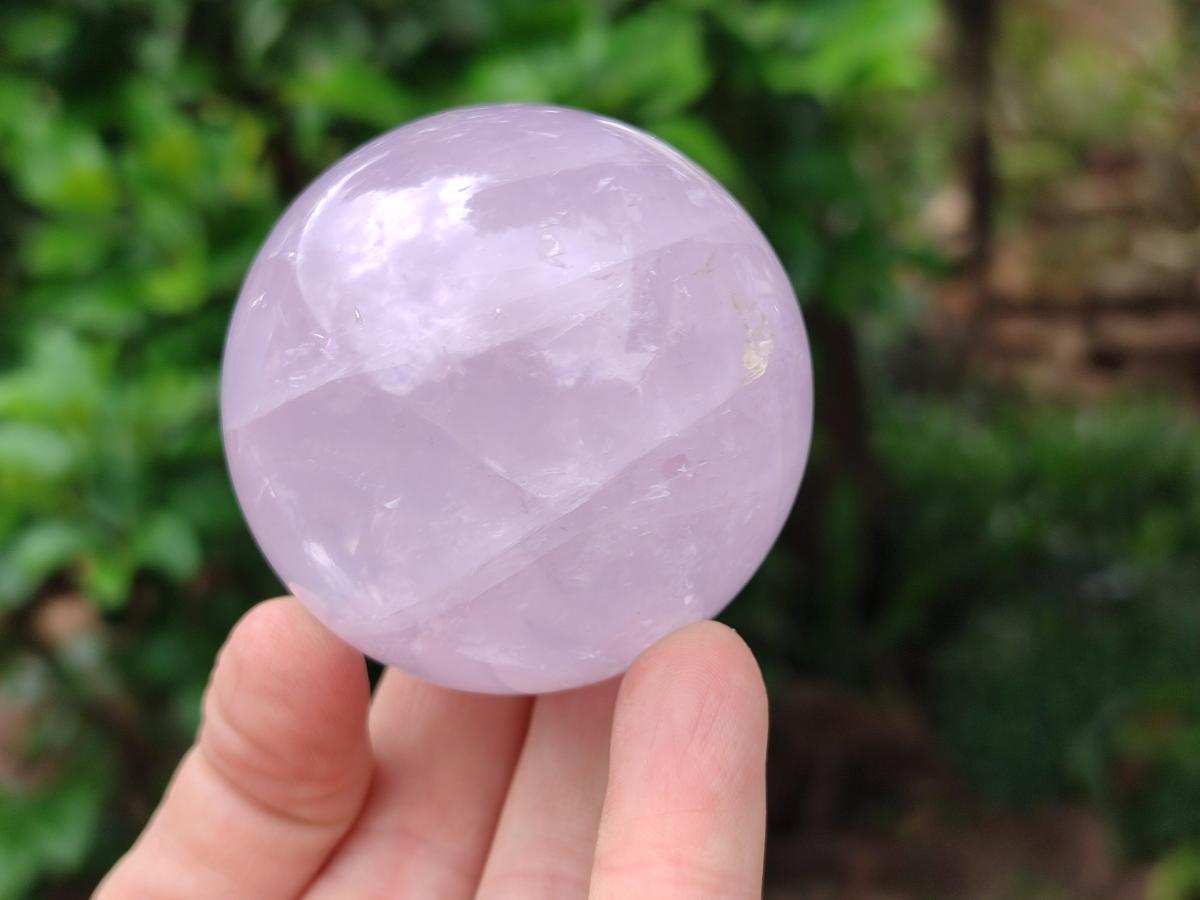 Polished Gemmy Star Rose Quartz Spheres x 6 From Madagascar