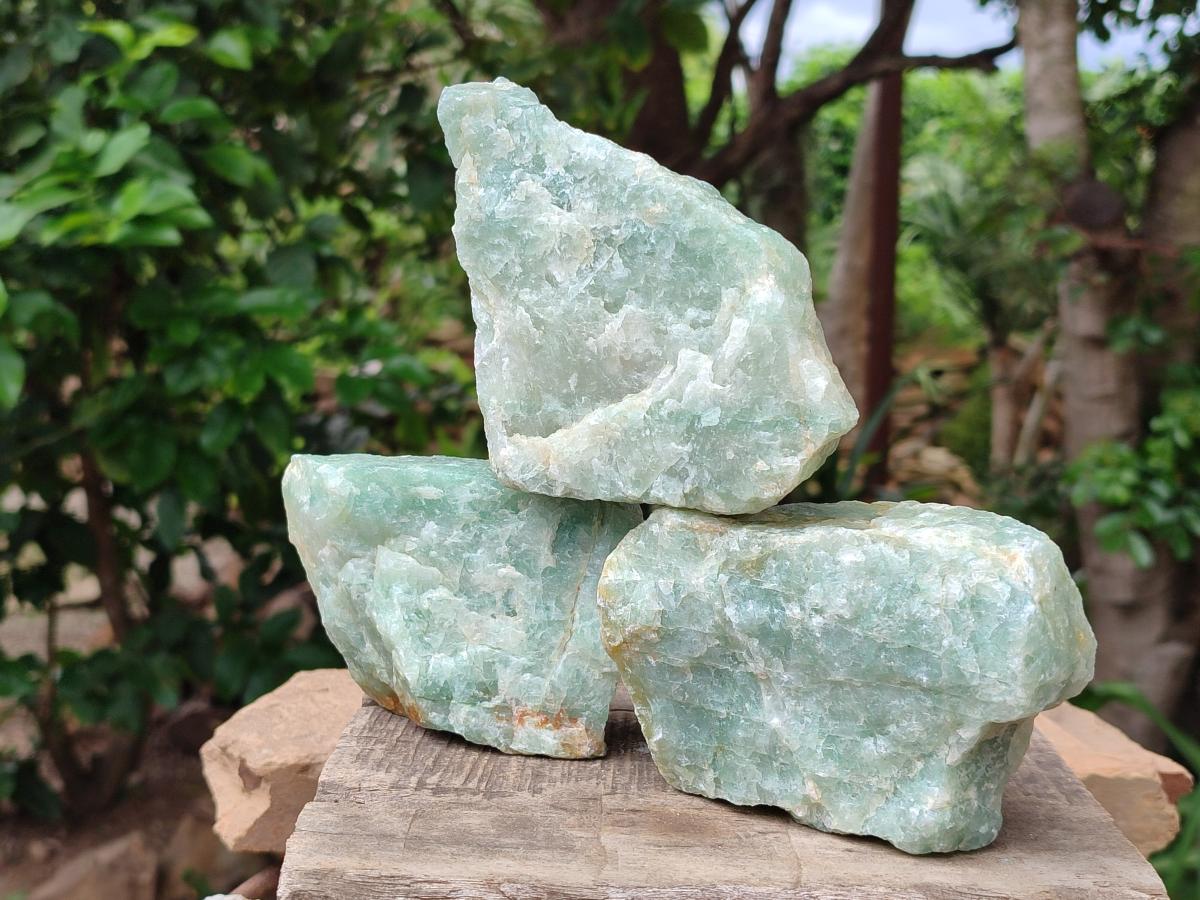 Natural Cobbed Aquamarine Specimen x 5 From Northern Cape, South Africa