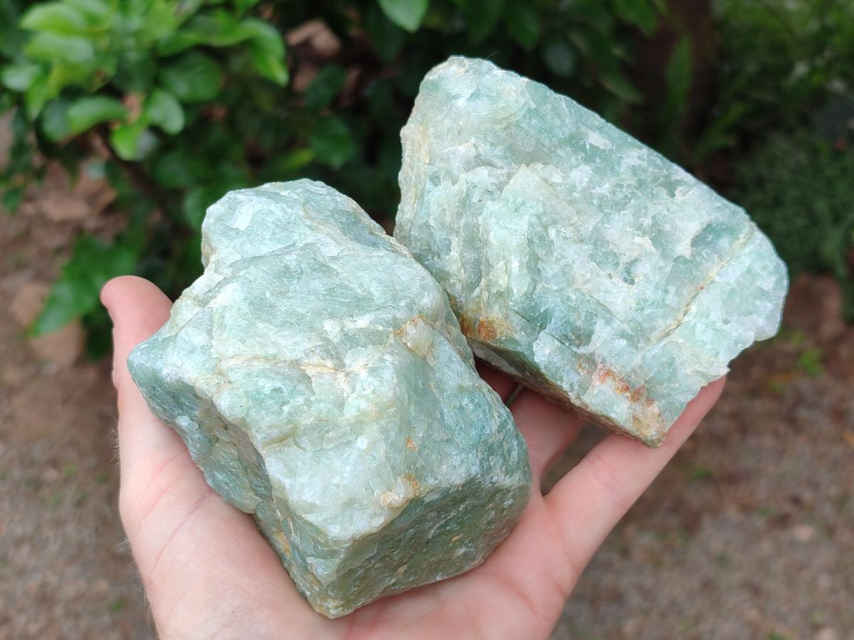 Natural Cobbed Aquamarine Specimen x 5 From Northern Cape, South Africa