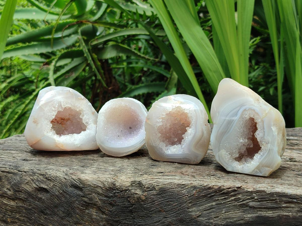 Polished Mixed Agate Geodes x 12 From Maintirano, Madagascar