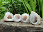 Polished Mixed Agate Geodes x 12 From Maintirano, Madagascar