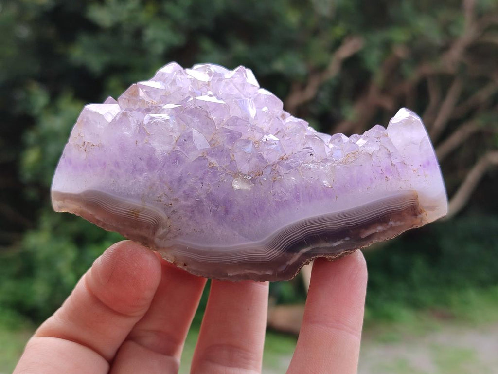 Polished Mixed Agate Geodes x 12 From Maintirano, Madagascar