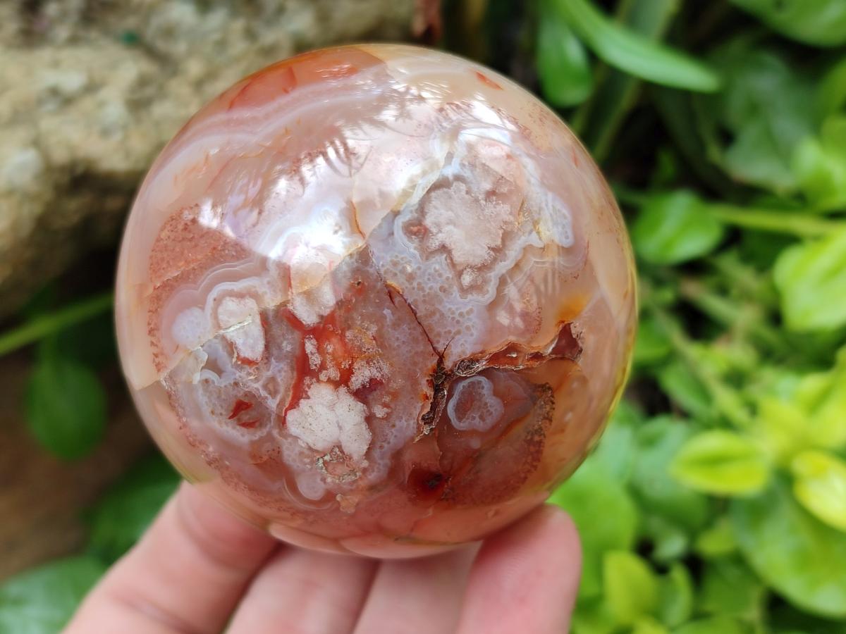 Polished Mixed Flower Agate Specimens x 3 From Antsahalova, Madagascar