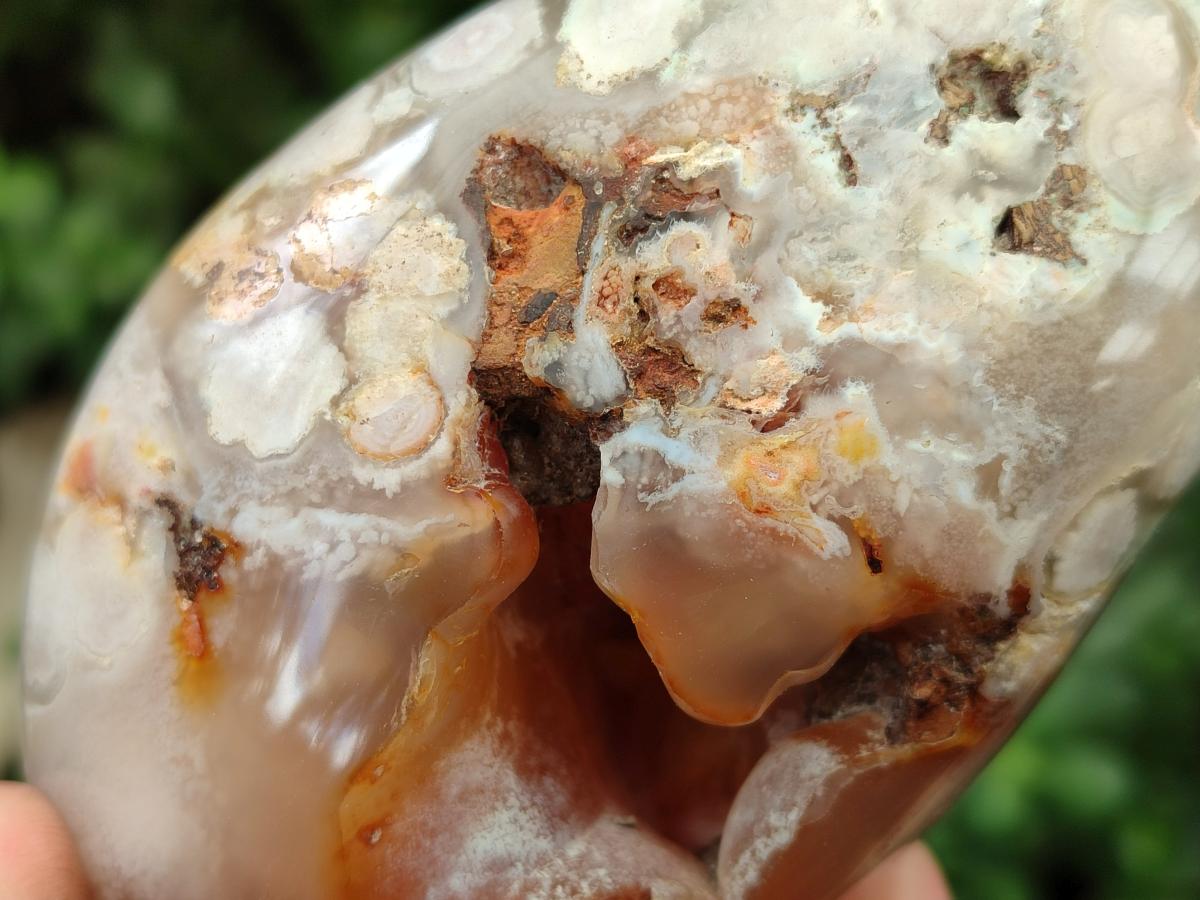 Polished Mixed Flower Agate Specimens x 3 From Antsahalova, Madagascar