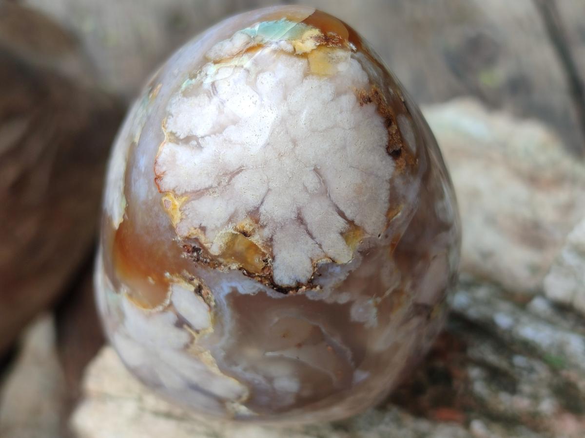 Polished Mixed Flower Agate Specimens x 3 From Antsahalova, Madagascar