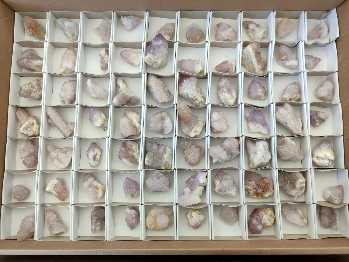 Natural Single Amethyst Spirit Crystals x 70 From Boekenhouthoek, South Africa