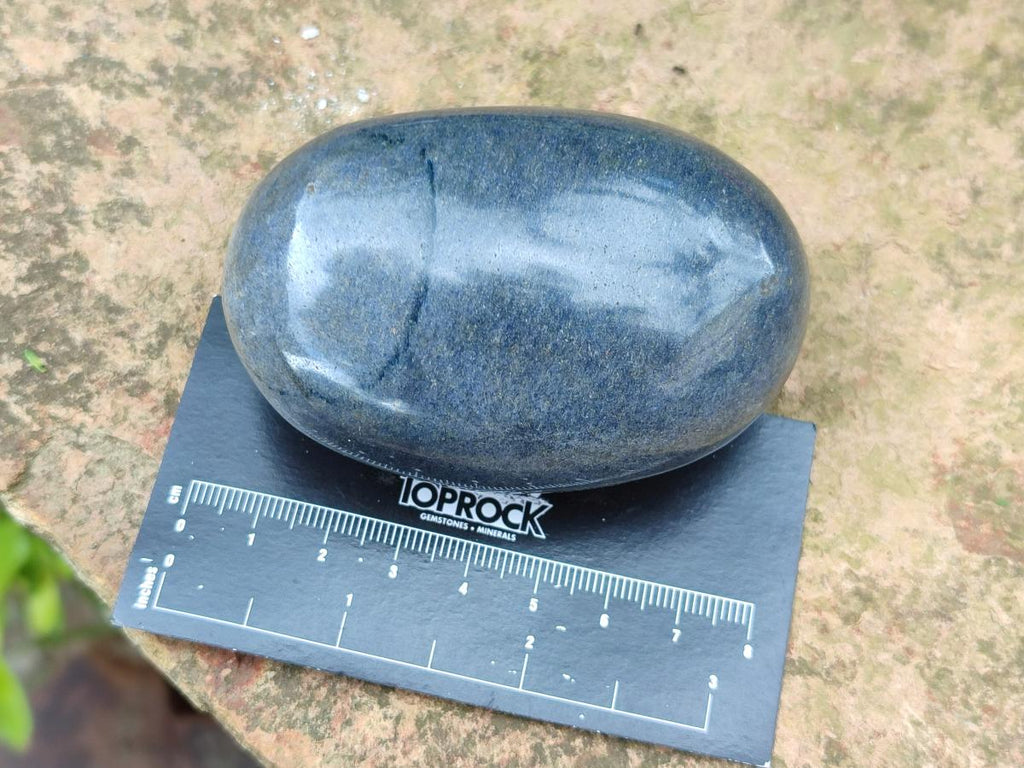 Polished Lazulite Galets x 6 From Madagascar