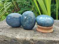 Polished Lazulite Galets x 6 From Madagascar