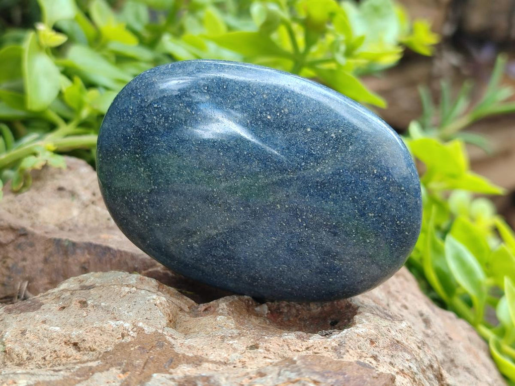 Polished Lazulite Galets x 6 From Madagascar