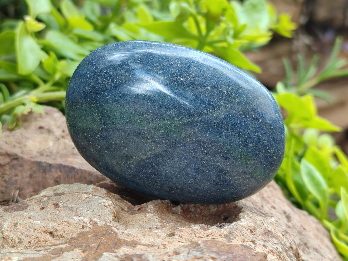 Polished Lazulite Galets x 6 From Madagascar