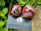 Polished Carnelian Agate Gemstone Spheres x 12 From Madagascar - Toprock Gemstones and Minerals 