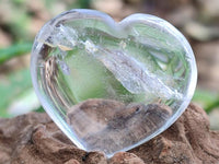 Polished Rock Crystal Hearts x 20 From Amoron’i Mania, Madagascar