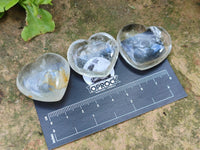 Polished Rock Crystal Hearts x 20 From Amoron’i Mania, Madagascar