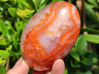 Polished Carnelian Agate Gemstone Standing Free Forms x 4 From Madagascar - Toprock Gemstones and Minerals 