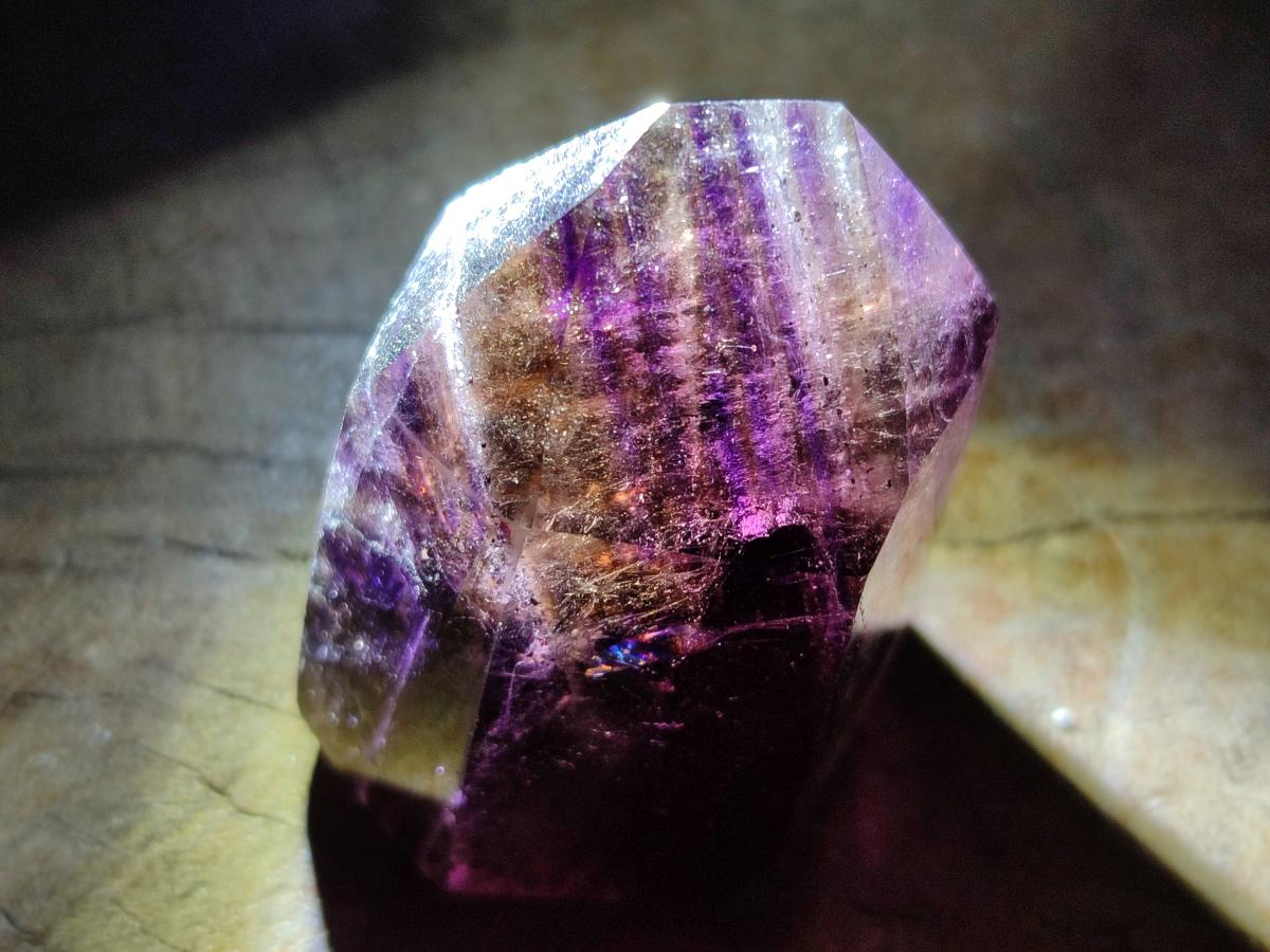 Polished Window Amethyst Crystals x 12 From Akansobe, Madagascar - Toprock Gemstones and Minerals 