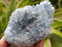 Natural Blue Celestite Geode Specimens x 4 From Sakoany, Madagascar