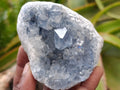 Natural Blue Celestite Geode Specimens x 4 From Sakoany, Madagascar