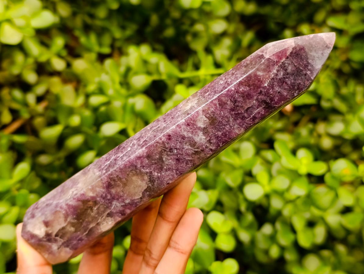 Polished Lepidolite Display Crystals x 3 From Ambatondrazaka, Madagascar