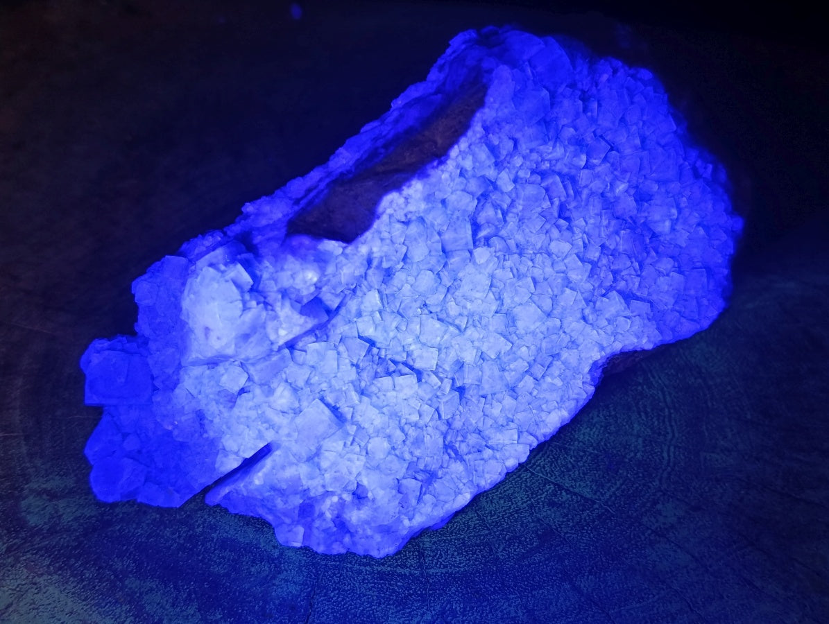 Natural Cubic Green Fluorite Cluster Specimens x 2 From Mandrosonoro, Madagascar