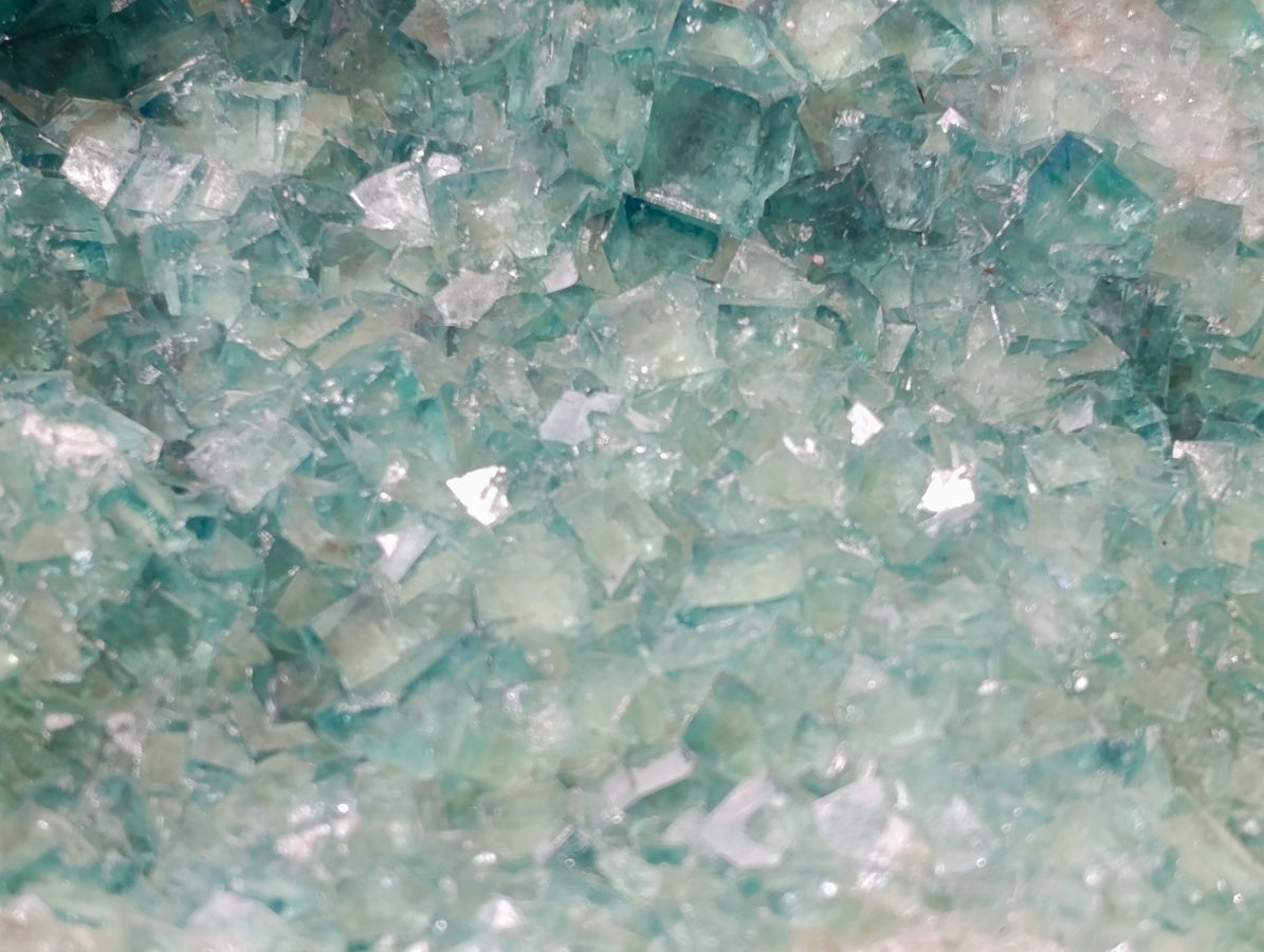 Natural Cubic Green Fluorite Cluster Specimens x 2 From Mandrosonoro, Madagascar