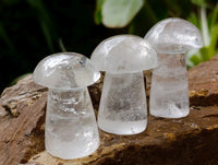 Polished Clear Quartz Mushrooms x 20 From Madagascar